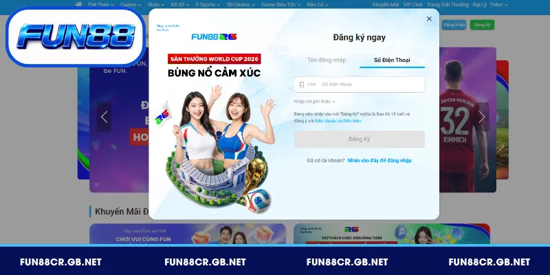 FUN88 ÉC 🎖️ Link Đăng Ký FUN88 COM Cá Viên Chiên 10/2026 16 Năm bước đăng ký FUN88 nhận 88K tiền cược miễn phí