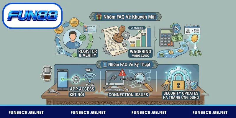 FAQ FUN88 Mới Nhất – Tổng Hợp Câu Hỏi Phổ Biến 2026 3 FAQ FUN88 về quy định nhận thưởng và điều kiện vòng cược