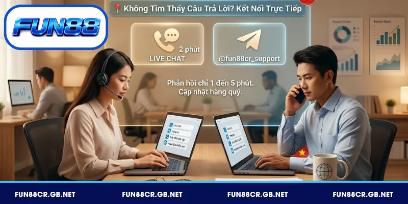 FAQ FUN88 Mới Nhất – Tổng Hợp Câu Hỏi Phổ Biến 2026 5 Liên hệ trực tiếp tổng đài viên để được hỗ trợ giải đáp FAQ FUN88